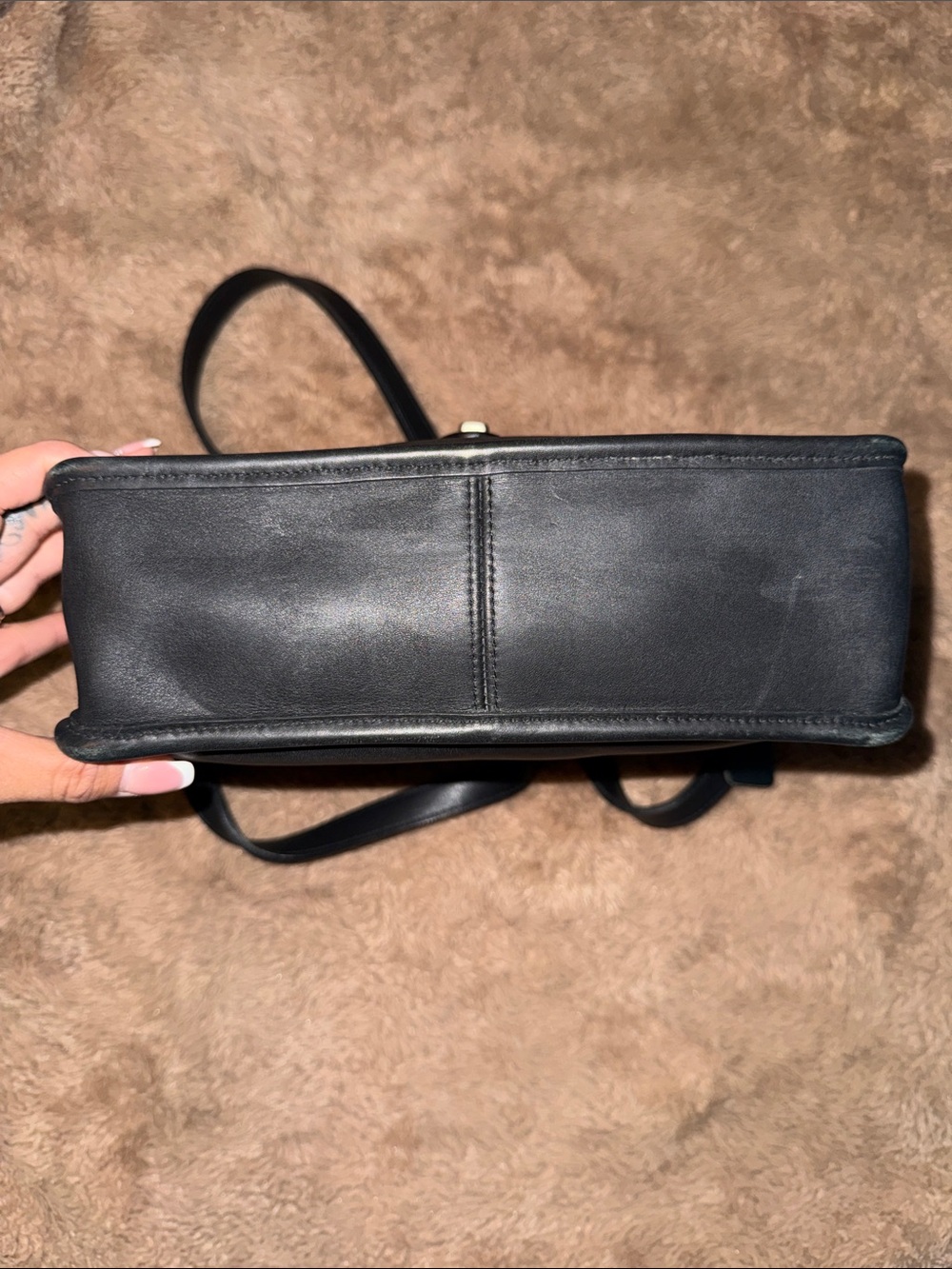 Coach Vintage Black Willis Crossbody Bag - Picture 7 of 14